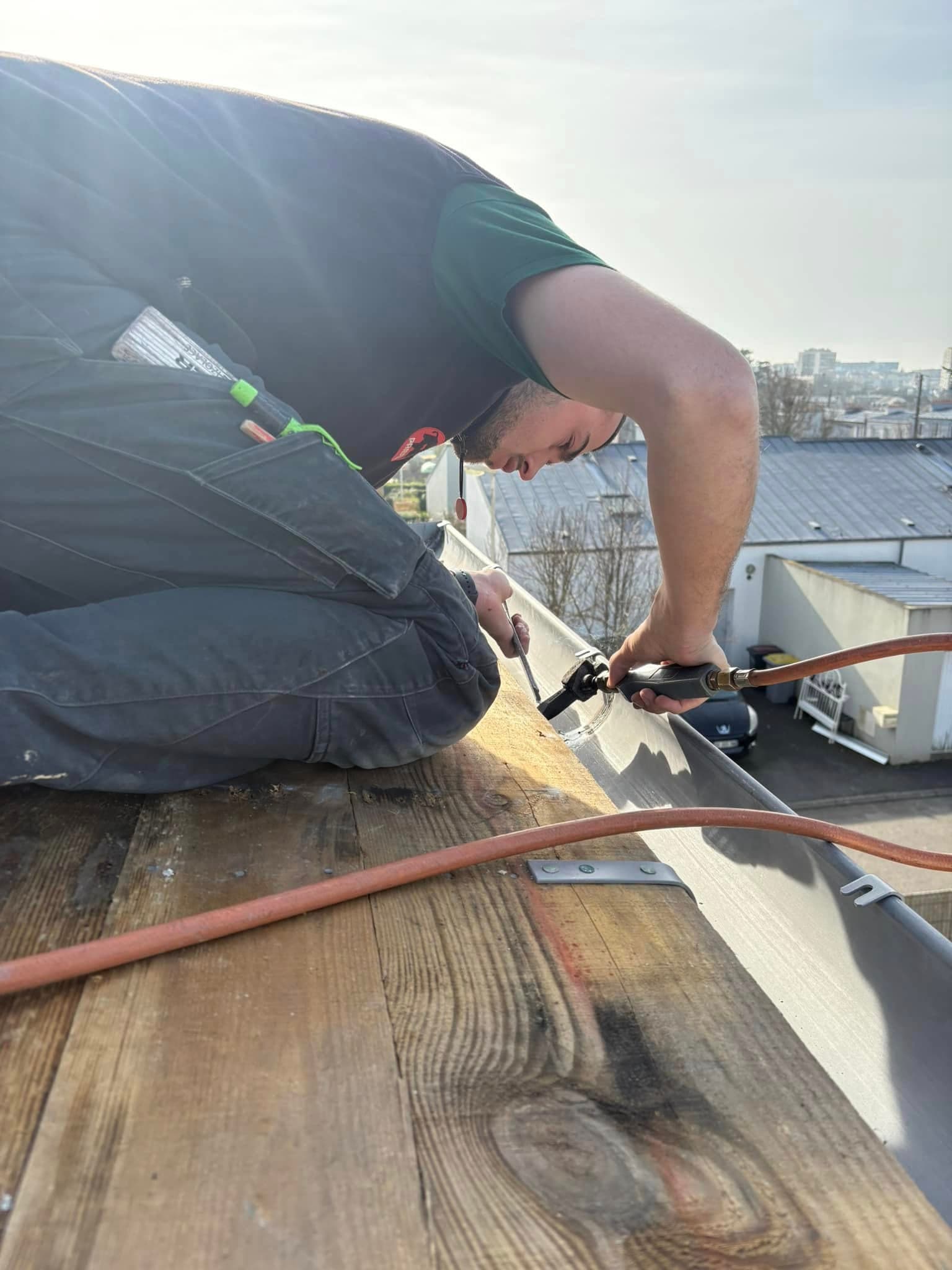 Chantier de couverture réalisé par TOIT'URIEN